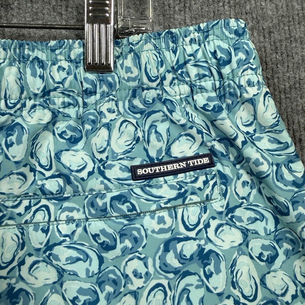 Southern Tide Oyster Print Swim Trunks Men's XL Blue Coconut Fiber Board Shorts - Picture 8 of 8